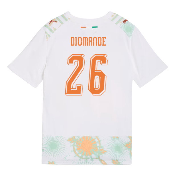 2026-2027 Ivory Coast Away Shirt (Kids) (Diomande 26)-SoccerKits Hub | Buy Soccer Jerseys Online